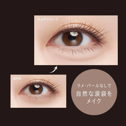 Kose Visee Wide Trick Double Liner 01 Nuance Brown & Beige 0.4g Eyeliner Tear Bag Liner Tear Bag Concealer 2in1