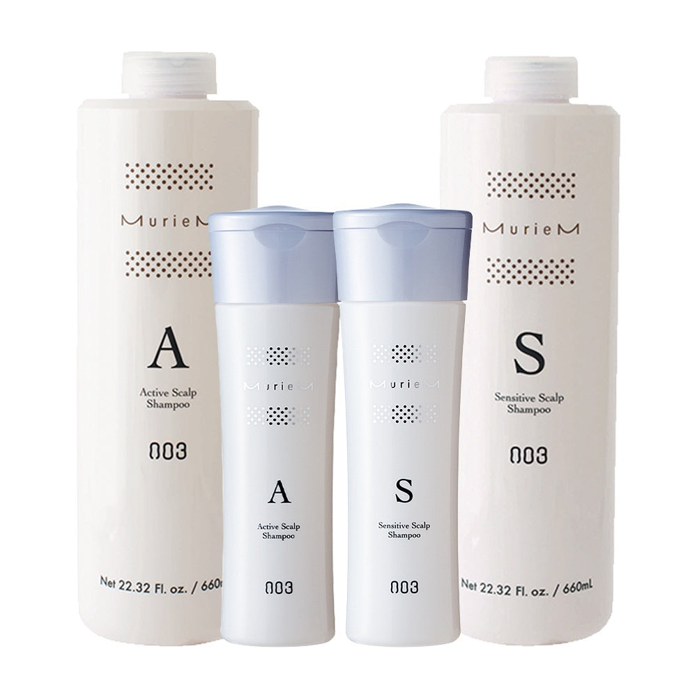 Number Three 003 Muriem Crystal Medicated Scalp Shampoo - Active / Sensitive (250mL / 500mL / 660mL)
