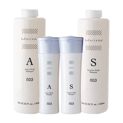 Number Three 003 Muriem Crystal Medicated Scalp Shampoo - Active / Sensitive (250mL / 500mL / 660mL)