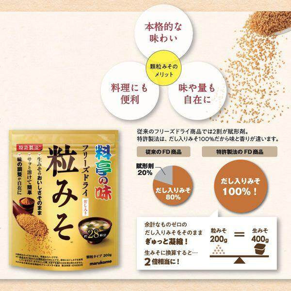 Marukome Ryotei no Aji Freeze Dried Miso 200g