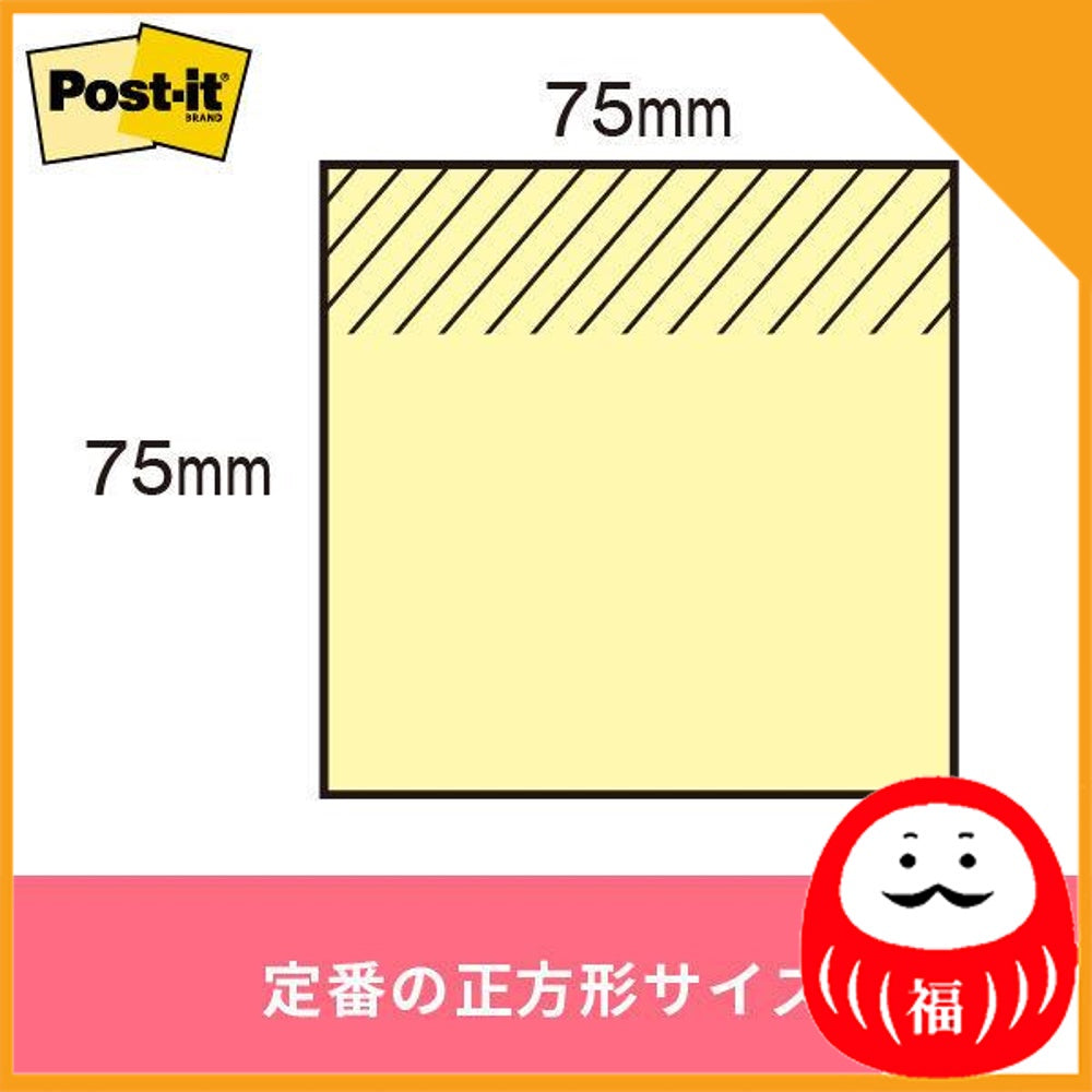 Japan 3M Post-it Sticky Notes, Postfixes, Normal Adhesive, Color Cubes JB