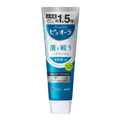 Kao Medicinal PureOra Toothpaste Barrier Gel/Nano Bright/Clean Mint/Strong Mint/Mild Herbal