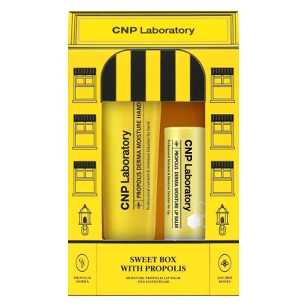 CNP Laboratory Propolis Derma Moisture Lip Balm & Hand Cream Set