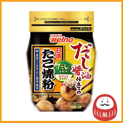 Nisshin Seifun Welna Takoyaki powder made with dashi and soy sauce 400g