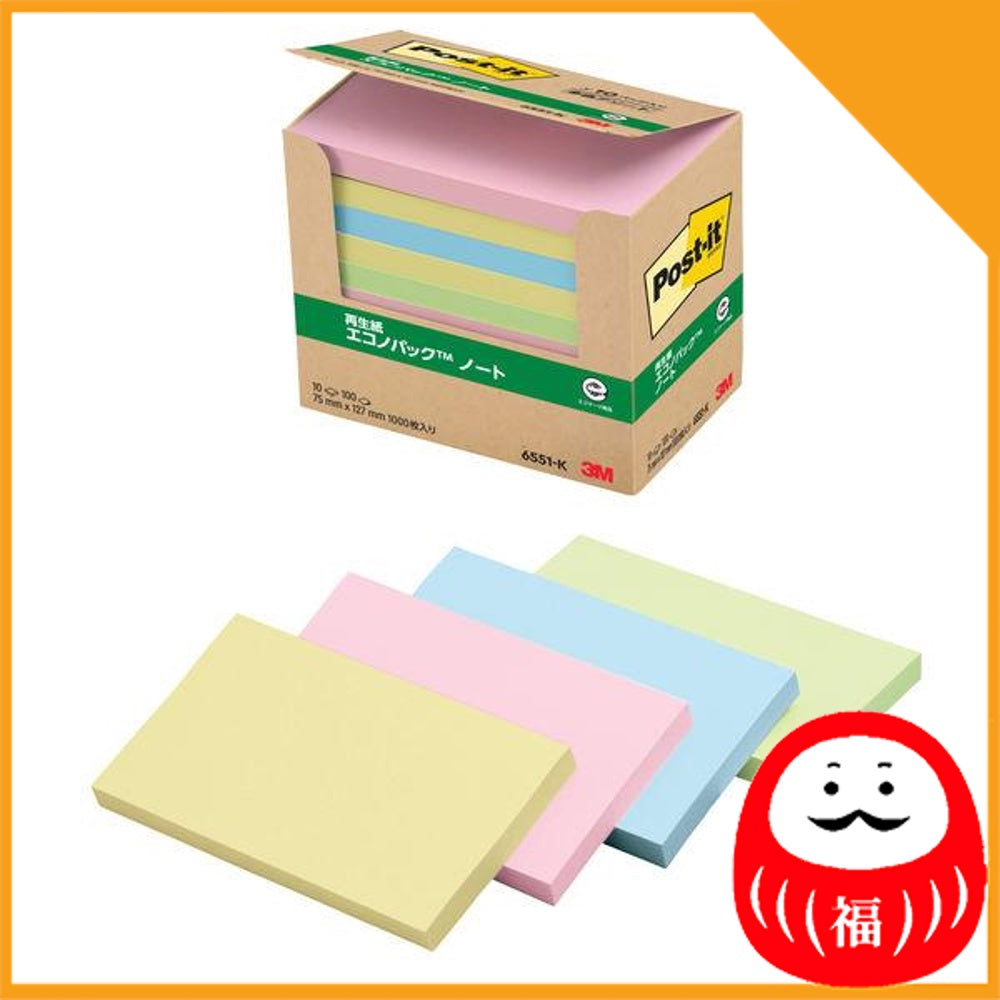Japan 3M Post-it sticky note, sticky note, normal adhesive, notebook, pastel color JB