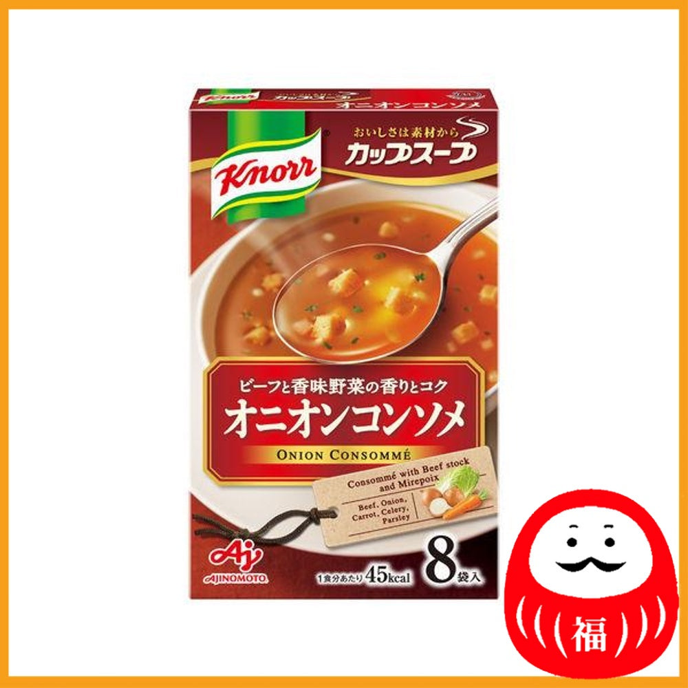 Ajinomoto Knorr Cup Soup Onion Consommé 1 box (8 bags)