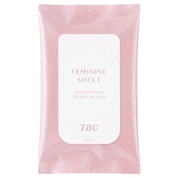 TBC Feminine Wipes - Fresh Rose (7 sheets)