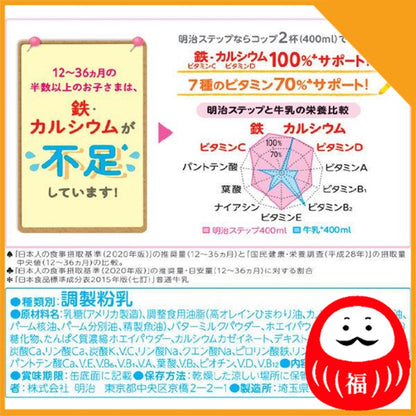 Japan Meiji Step Milk powder, large can 1600g/800g JB