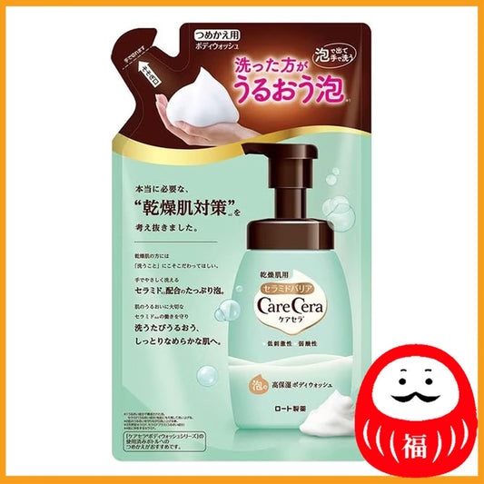 Rohto Care Cera Foaming High Moisturizing Body Wash Refill 385mL (Foam type)