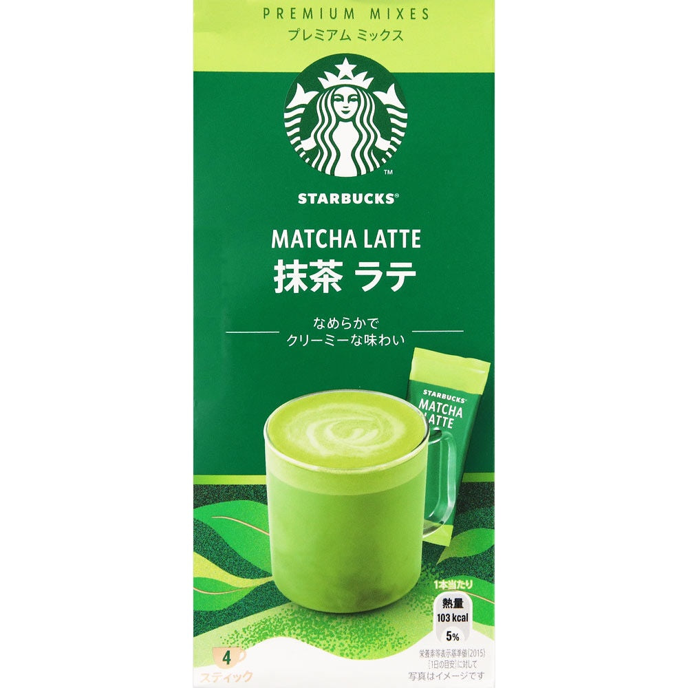 Nestle Starbucks Premium Mix Instant Coffee Sticks - Matcha Latte / Caramel Latte / Caffe Latte / Caffe Mocha (4 sticks)