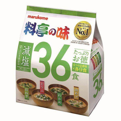 Marukome Plenty of Goodies Ryotei-no-Aji Miso Soup 36 Meals Nomal/Salt reduction