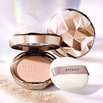 Attenir Mirror Finish Powder - Case / Powder Refill & Puff