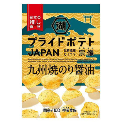 Koikeya Pride Potato Chips  Sweet Shrimp / Roasted Nori Soy Sauce / Sweet Cheese / Black Iberian Pork (53g) / Black Pepper (112g)