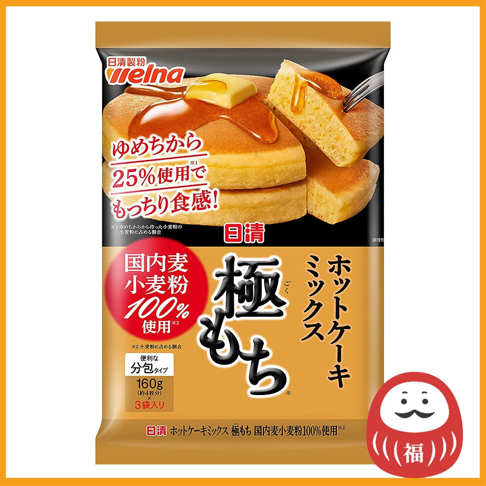 Nissin Pancake Mix KIWAMI MOCHI made with 100% Japanese wheat flour 480g