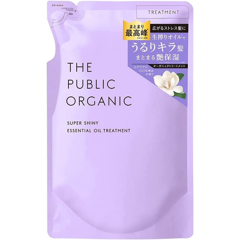 The public Organic S Shiny Shampoo/treatment/ Bottle  480mL /Refill 400ml