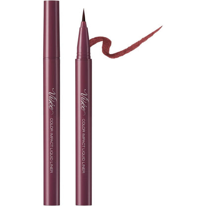 Visee Riche Color Impact Liquid Eyeliner - Black / Brown / Burgundy