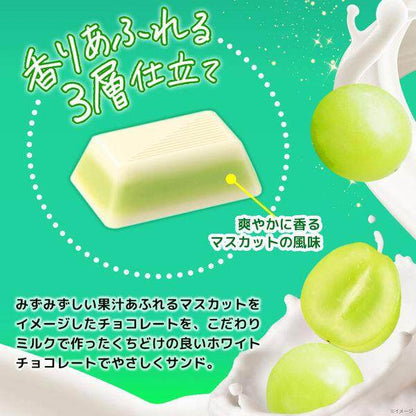 Morinaga White Dars Chocolate Candy - Muscat Grape / Strawberry (12pcs)