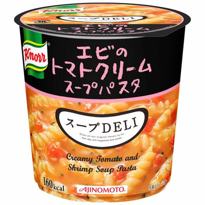 Ajinomoto Knorr Soup Deli Tarako Cream / Salmon & Spinach / Shrimp & Tomato Pasta / Mushroom Cream Soup Pasta