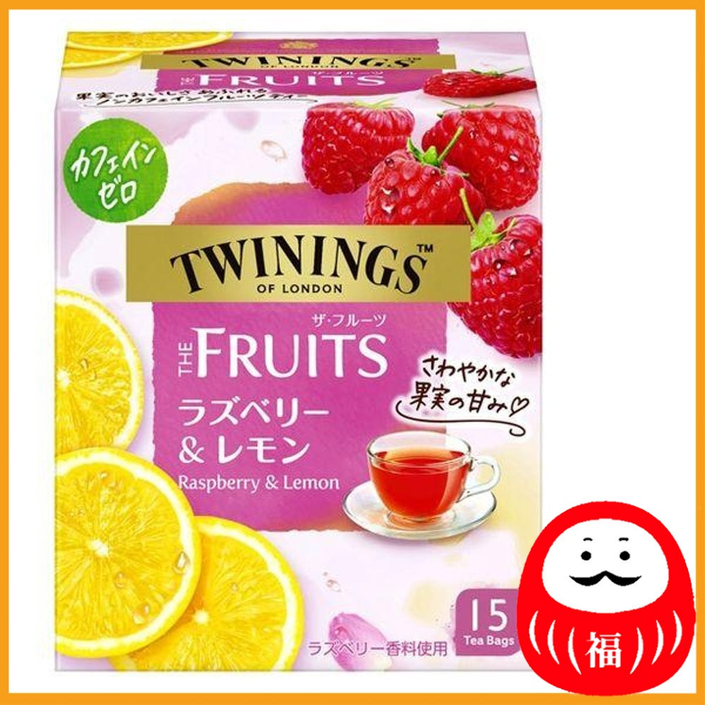 Kataoka Bussan TWINNING THE FRUITS Raspberry & Lemon 1 (15 bags) (zero caffeine)