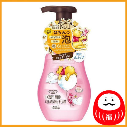 KOSE Softymo Cleansing Foam Honey Mild 200mL Winnie the Pooh