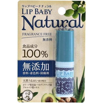 Rohto Mentholatum Lip Baby Natural - Fragrance Free / Pure Honey (4g)