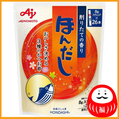 AJI-NO-MOTO HONHON-DASHI Katsuo Dashi 8g Stick 26 pcs.