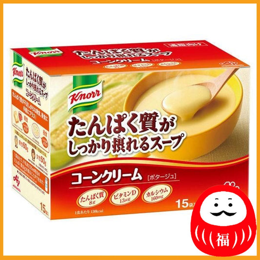 AJI-NO-MOTO KNOOL Protein-rich Soup Corn Cream 15 sachets