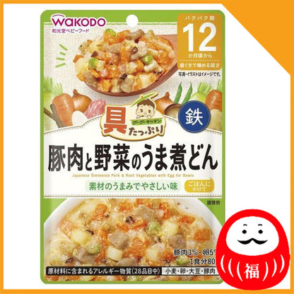 Japan Asahi Baby Food - Goo Goo Kitchen with plenty of ingredients 80g JB