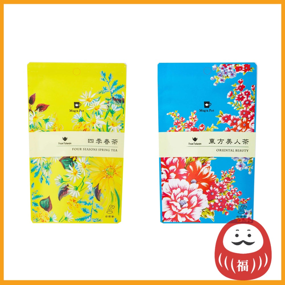 Tokyo Tea Trading Mug & Pot Tea - Four Seasons Spring Tea / Oriental Beauty (6 bags)