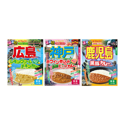 Hachi × Rurubu Travel Collaboration Japan Instant Curry Series