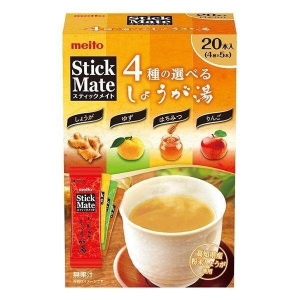 Meito Stick Mate 4 Kinds Assortment - Tea Latte / Ginger Tea