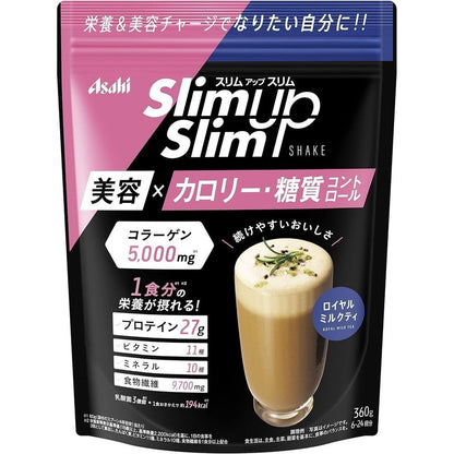 Asahi Slim Up Slim Shake Powder Matcha Latte / Royal Milk Tea / Caramel Latte