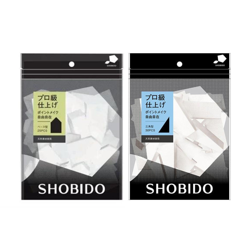 Shobido Makeup Sponge Base Shape (30pcs)/ Triangle Shape (25cs)