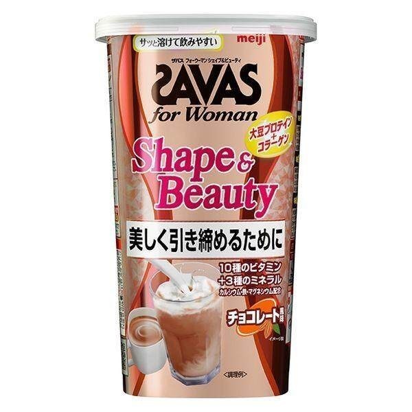 Meiji Protein SAVAS for Women Shape & Beauty Milk Tea Flavor / Chocolate Flavor