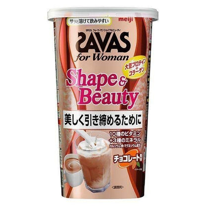 Meiji Protein SAVAS for Women Shape & Beauty Milk Tea Flavor / Chocolate Flavor