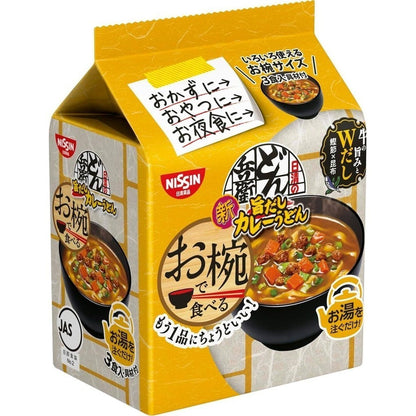 Nissin Foods Donbei Instant Udon - Yuzu / Curry (3 servings)