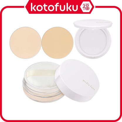 Media Luxe Pressed Powder - 01 Lucent / 02 Medium Light (6g) / Compact Case (1pc) / Lucent Loose Face Powder (14g)