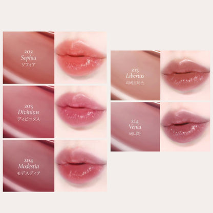 Dinto Blur Glowy Lip Tint 202 Sophia/203 Divinitas/204 Modesia/213 Libertas/214 Venia (3.5ml)