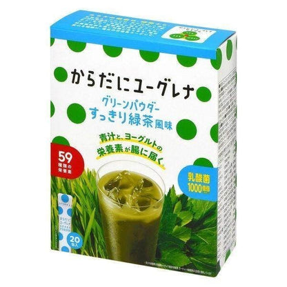 Euglena Fruit au Lait Powder Mix / Refreshing green tea flavor (20 sticks)