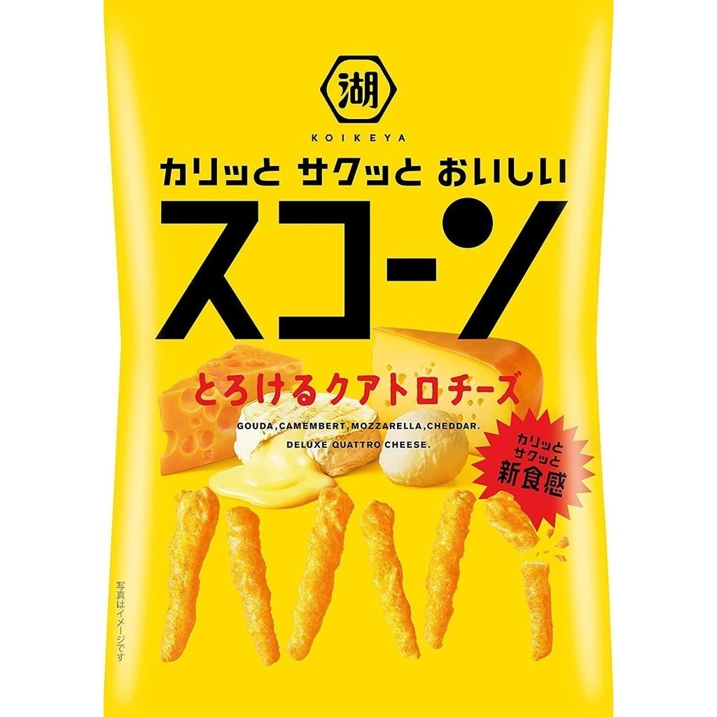 Koikeya Sucorn Corn Snacks - Barbecue / Quattro Cheese / Shrimp Rice Powder / Grilled Corn / Pizza (1 bag)