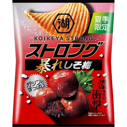 Koikeya Strong Potato Chips - Wild Shiso Plum / Secret Teppan Sauce / Spicy Chicken / Spicy Cod Roe / Wild Baked Plum