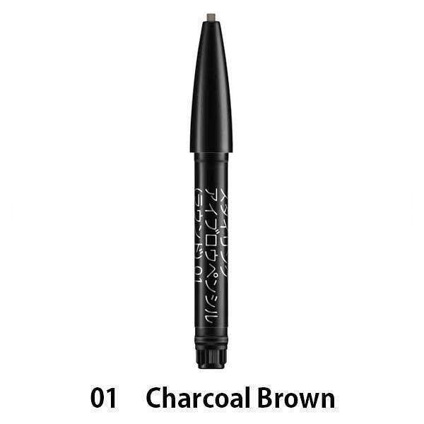 Lunasol Styling Eyebrow Flat & Round Pencil - 01 Charcoal / 02 Brown