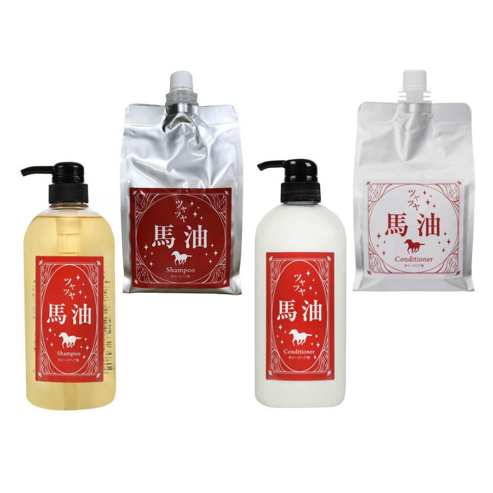 TS Tsuyatsuya Horse Oil Shampoo 700ml/ Conditioner 700ml/ Shampoo Refill 1000ml/ Conditioner Refill 1000ml