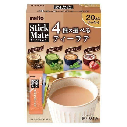 Meito Stick Mate 4 Kinds Assortment - Tea Latte / Ginger Tea