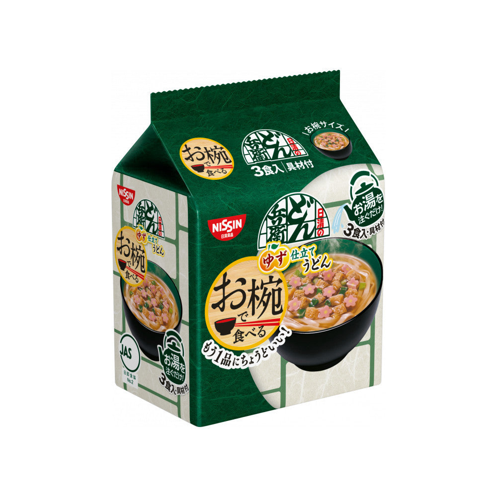 Nissin Foods Donbei Instant Udon - Yuzu / Curry (3 servings)