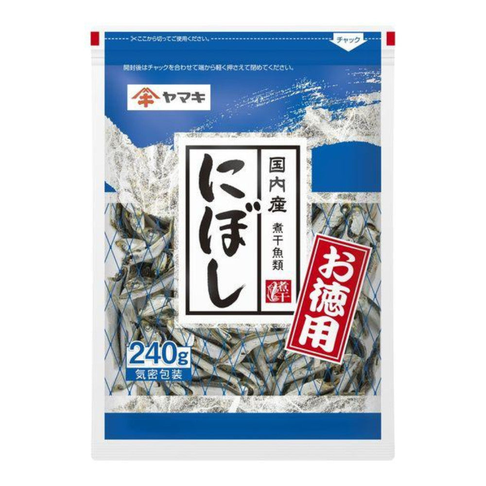 Yamaki Niboshi Sardine Value Pack 240g/Salt Free Niboshi Sardine 100g