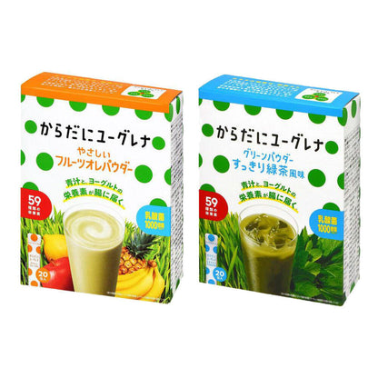 Euglena Fruit au Lait Powder Mix / Refreshing green tea flavor (20 sticks)