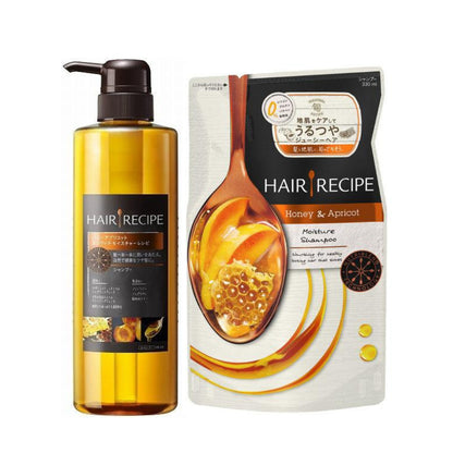 P&G Hair Recipe Honey Apricot Moisture Shampoo 530ml/ Refill 330ml