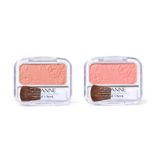 Cezanne Natural Cheek Blush - 05 Beige Orange / 10 Orange Pink (4g)