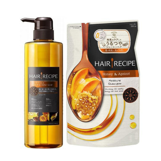 P&G Hair Recipe Honey Apricot Moisture Shampoo 530ml/ Refill 330ml